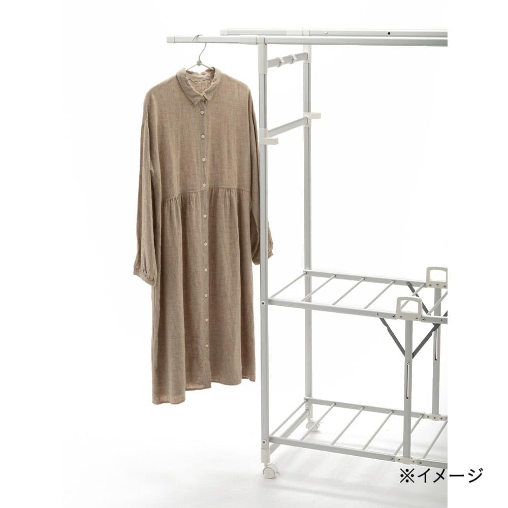 カインズ　物干し　パタラン　ロング ロング丈もかけられる パタラン ホワイト | 室内物干し・物干しラック